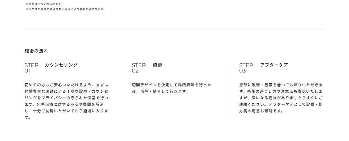 アトムクリニックのアフターケア(公式サイト)