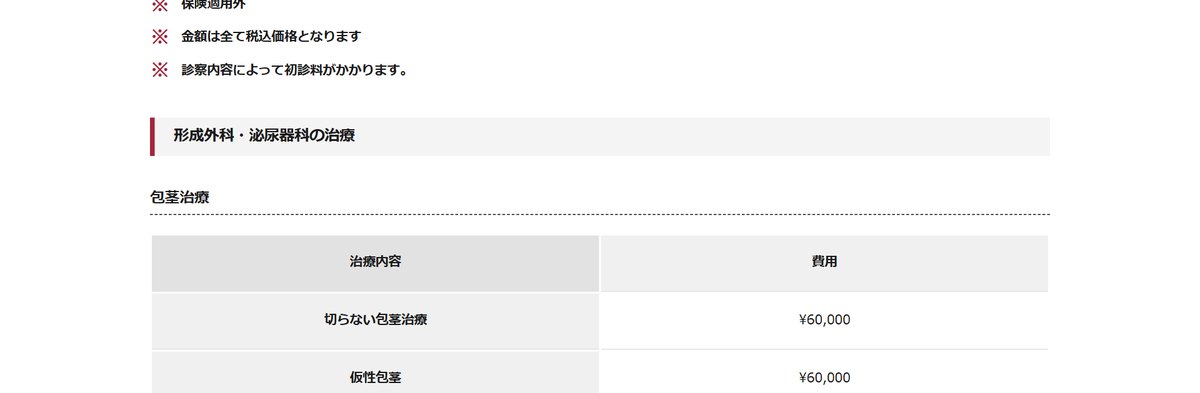クリスタルメンズクリニックの割引・追加料金の条件(公式サイト)