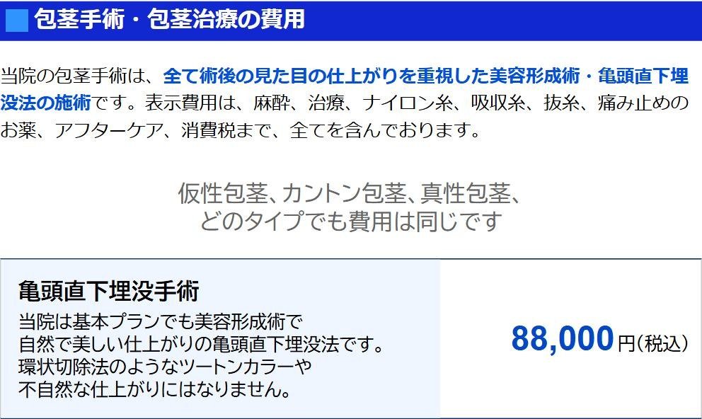MSクリニックの料金表